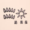 12 Sizes-24 Pcs Press On Nails W1790