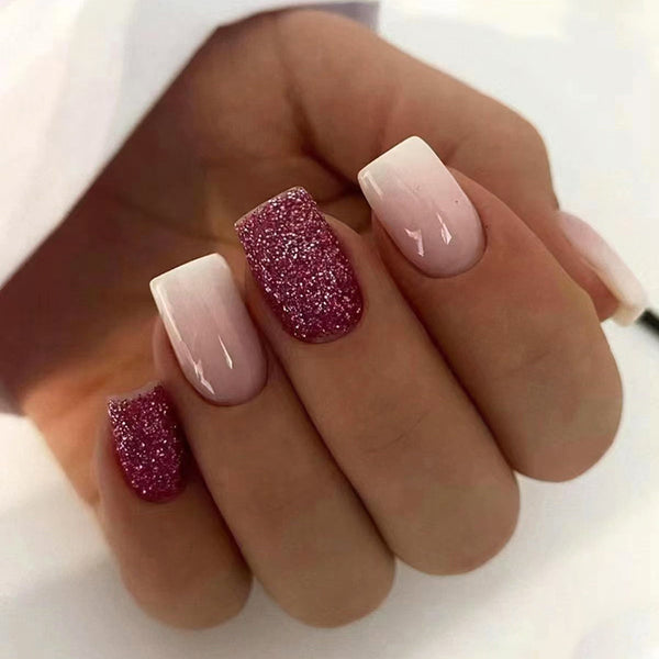 12 Sizes-24 Pcs Press On Nails W1035