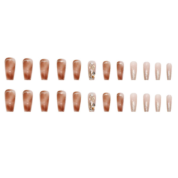 12 Sizes-24 Pcs Press On Nails Z531