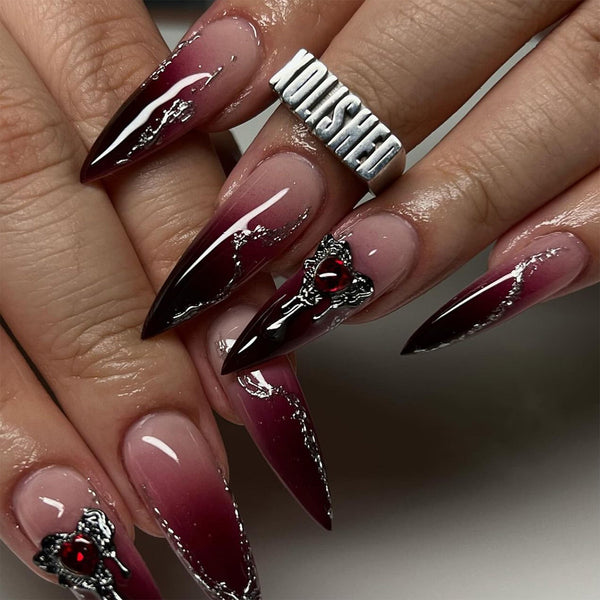 12 Sizes-24 Pcs Press On Nails JP3475