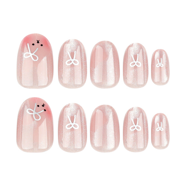 12 Sizes-24 Pcs Press On Nails JP3311