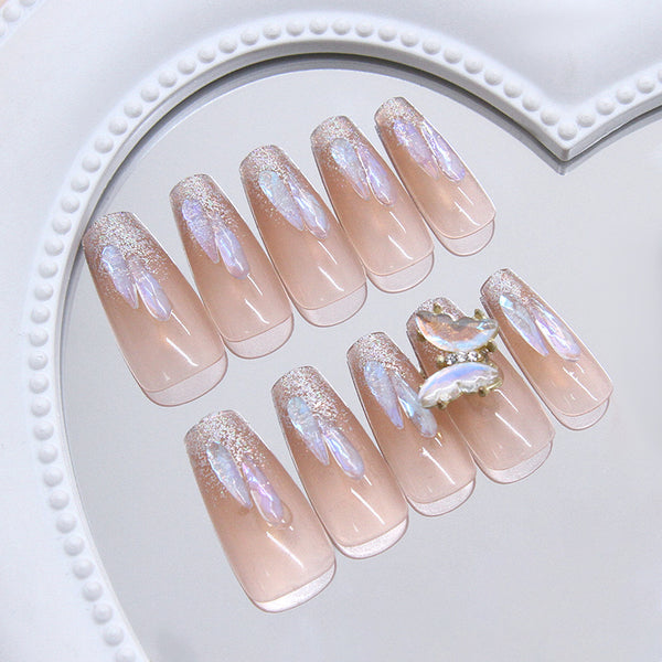 12 Sizes-24 Pcs Press On Nails Z1075