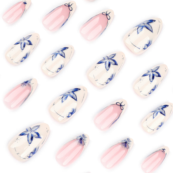 12 Sizes-24 Pcs Press On Nails JP3757
