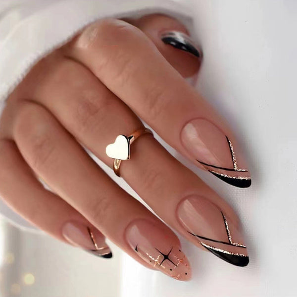 12 Sizes-24 Pcs Press On Nails W296