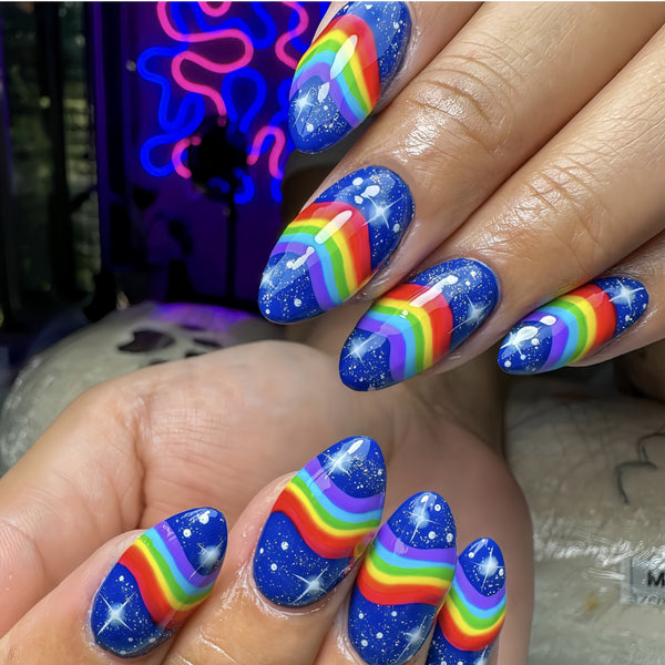 12 Sizes-24 Pcs Press On Nails Y235