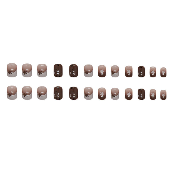 12 Sizes-24 Pcs Press On Nails R823