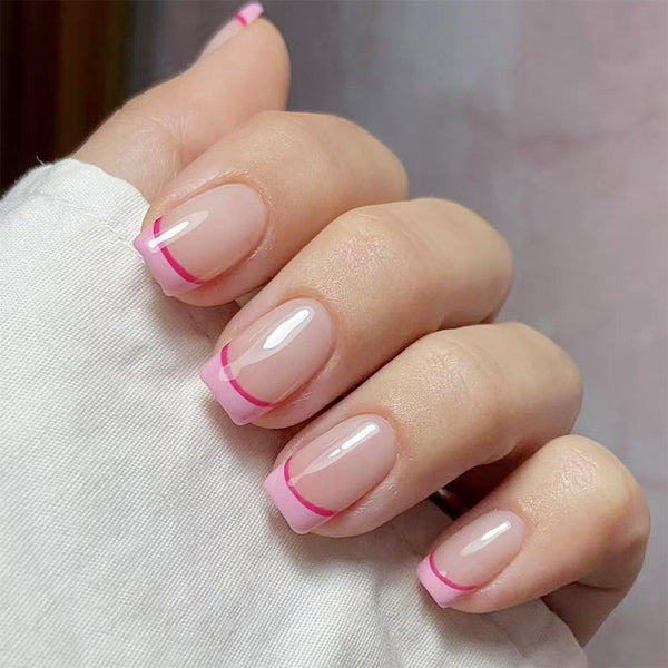 12 Sizes-24 Pcs Press On Nails C1025
