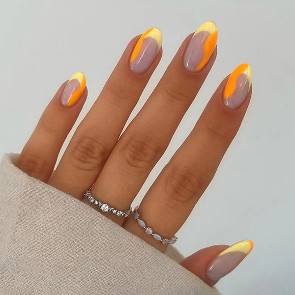 12 Sizes-24 Pcs Press On Nails W154