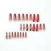 12 Sizes-24 Pcs Press On Nails JP1902