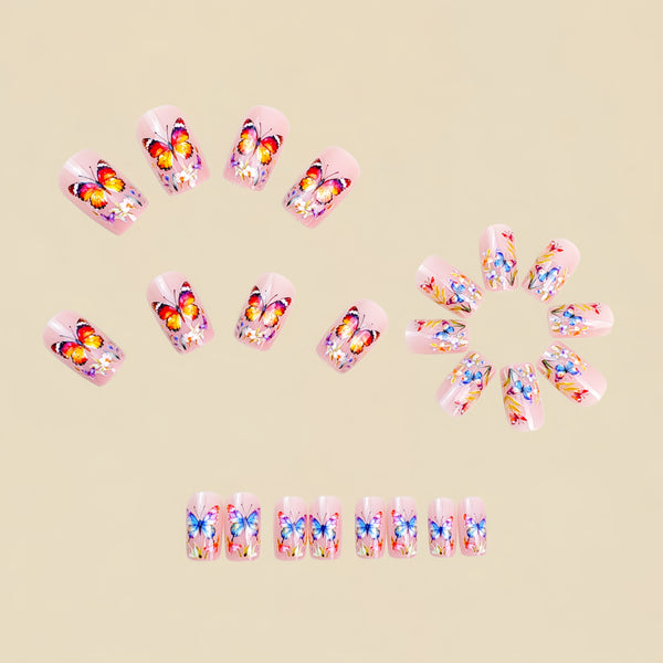 12 Sizes-24 Pcs Press On Nails Y1843