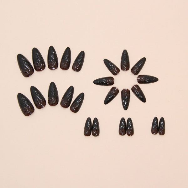 12 Sizes-24 Pcs Press On Nails W1706