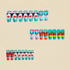 12 Sizes-24 Pcs Press On Nails Y1241