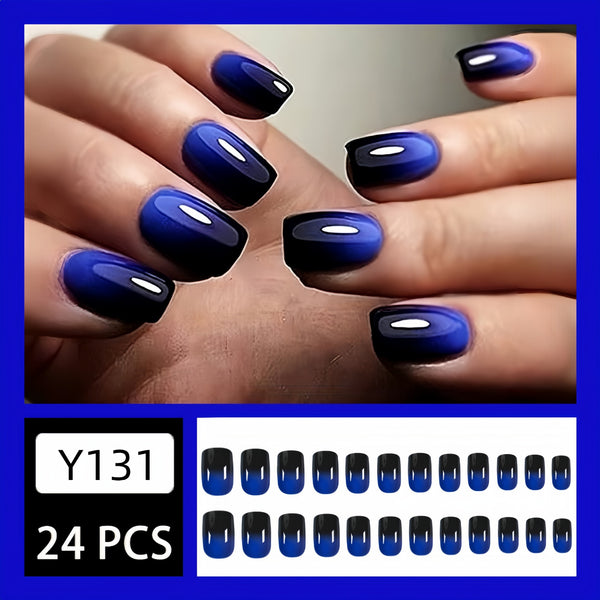 12 Sizes-24 Pcs Press On Nails Y131