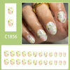 12 Sizes-24 Pcs Press On Nails C1856