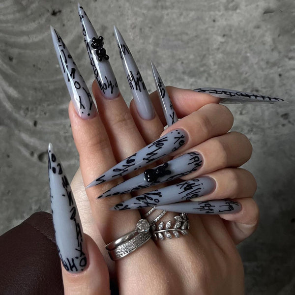 12 Sizes-24 Pcs Press On Nails JP3490