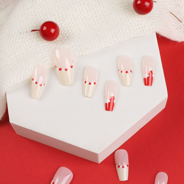 12 Sizes-24 Pcs Press On Nails JP1911
