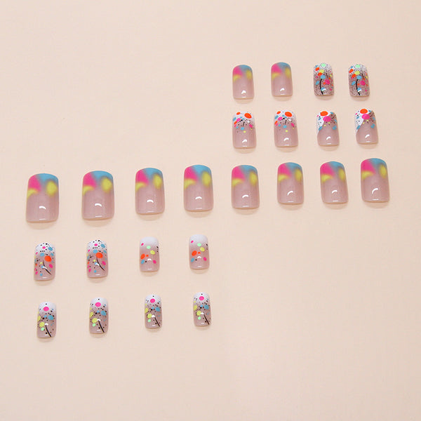 12 Sizes-24 Pcs Press On Nails W1833