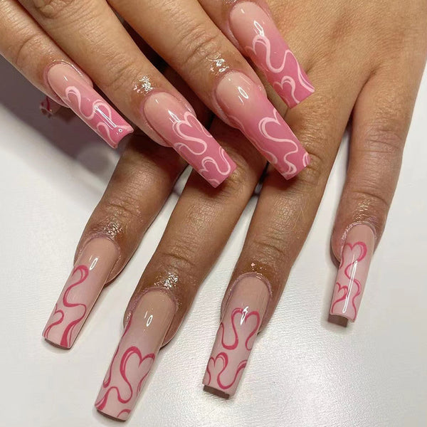 12 Sizes-24 Pcs Press On Nails JP2399