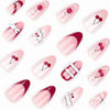 12 Sizes-24 Pcs Press On Nails JP3289