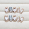 12 Sizes-24 Pcs Press On Nails MY077
