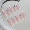 12 Sizes-24 Pcs Press On Nails MY081