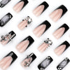 12 Sizes-24 Pcs Press On Nails JP3644
