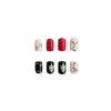 12 Sizes-24 Pcs Press On Nails C048
