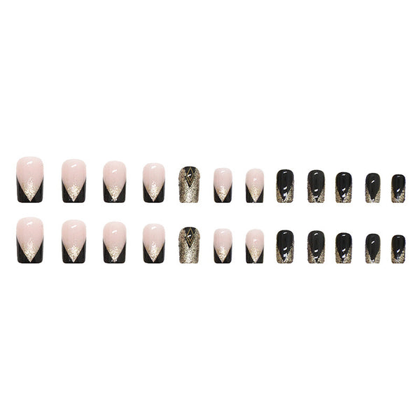 12 Sizes-24 Pcs Press On Nails Y002