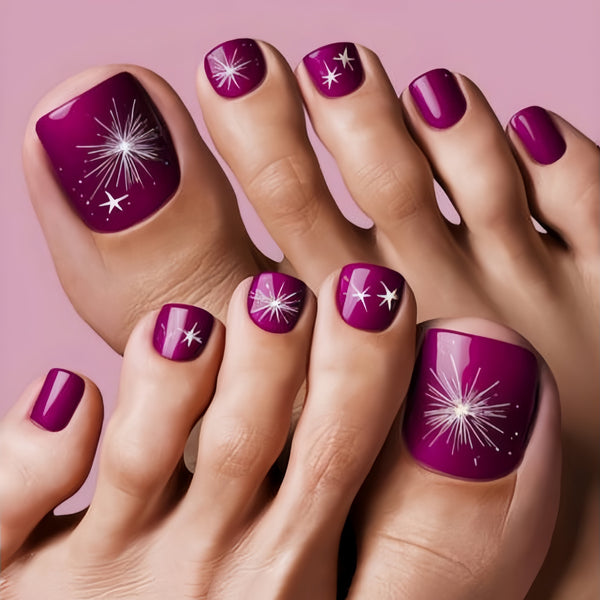 12 Sizes-24 Pcs Press On Nails Y597