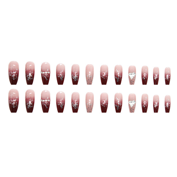 12 Sizes-24 Pcs Press On Nails Z460