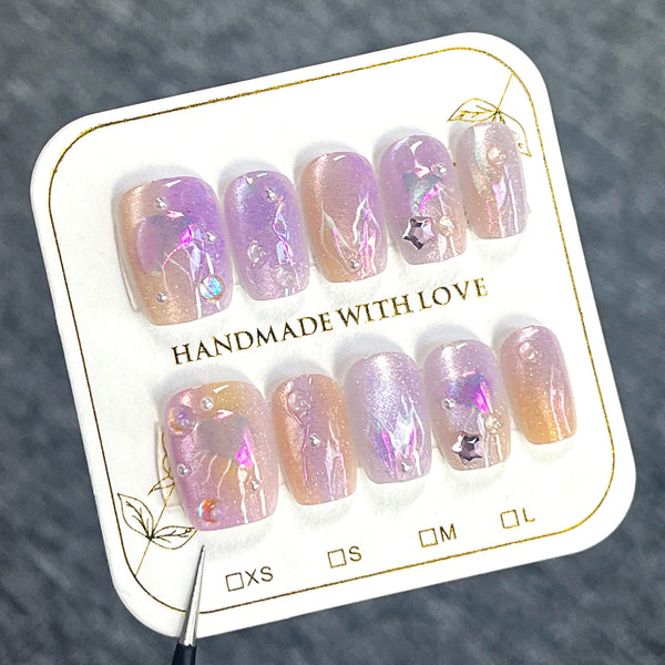 12 Sizes-24 Pcs Press On Nails nail-accessory
