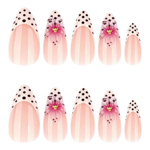 12 Sizes-24 Pcs Press On Nails JP4334
