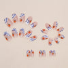 12 Sizes-24 Pcs Press On Nails W1081