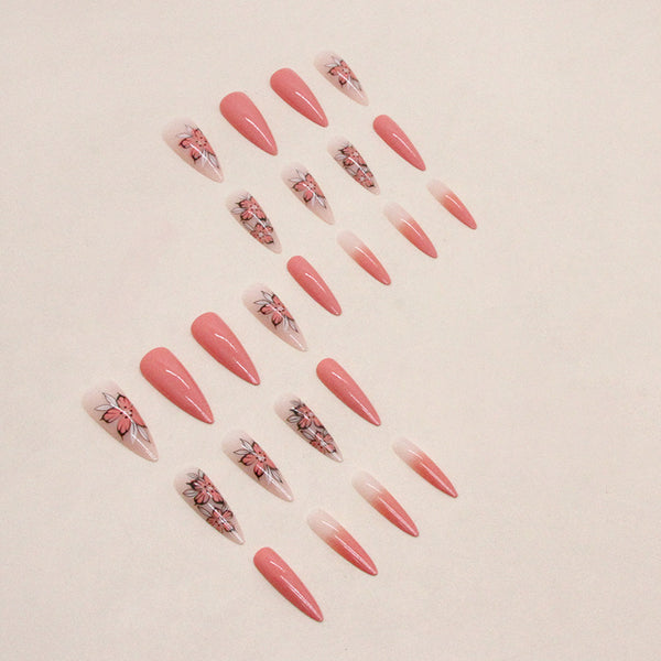 12 Sizes-24 Pcs Press On Nails W795