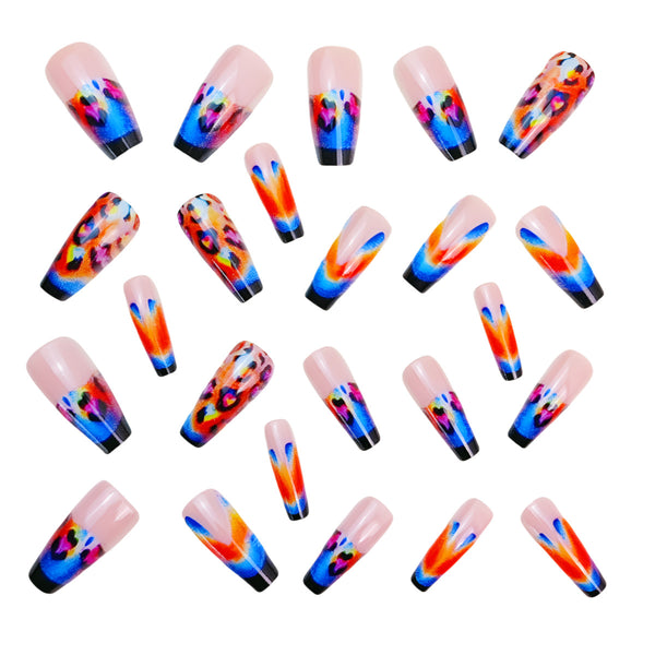 12 Sizes-24 Pcs Press On Nails Y837