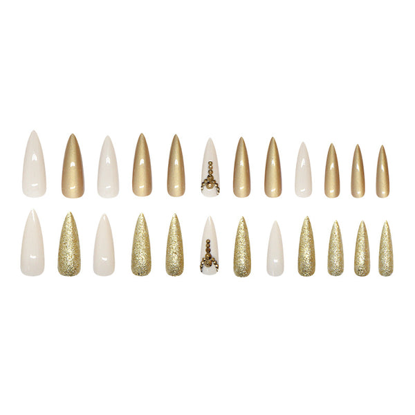 12 Sizes-24 Pcs Press On Nails Z991
