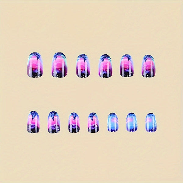 12 Sizes-24 Pcs Press On Nails Y434-1