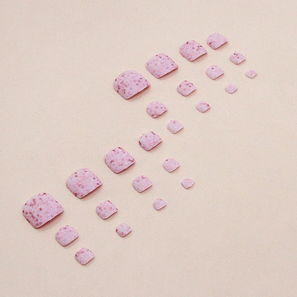 12 Sizes-24 Pcs Press On Nails F104