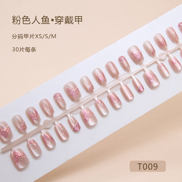 30 Pcs Press On Nails T009