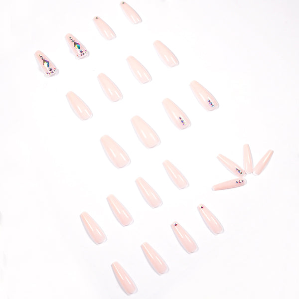 12 Sizes-24 Pcs Press On Nails JP1127