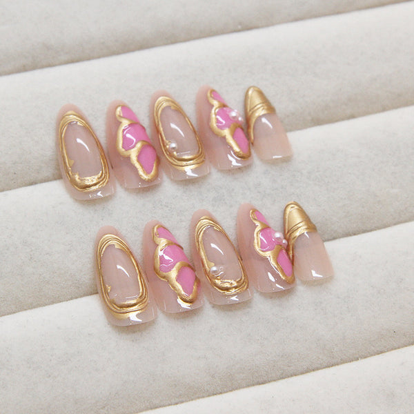 12 Sizes-24 Pcs Press On Nails Z945