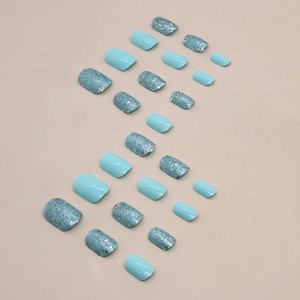 12 Sizes-24 Pcs Press On Nails W1393