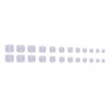 12 Sizes-24 Pcs Press On Nails F099