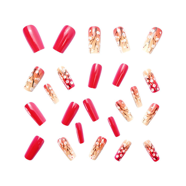 12 Sizes-24 Pcs Press On Nails Y518