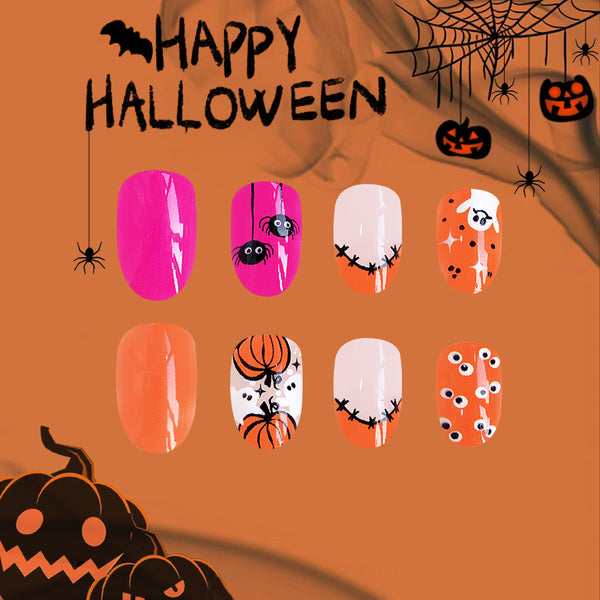 12 Sizes-24 Pcs Press On Nails C500