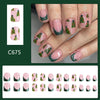 12 Sizes-24 Pcs Press On Nails C675