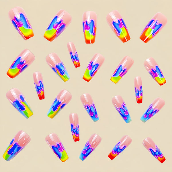 12 Sizes-24 Pcs Press On Nails Y703