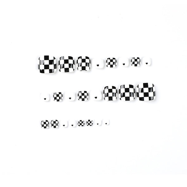 12 Sizes-24 Pcs Press On Nails JP2437