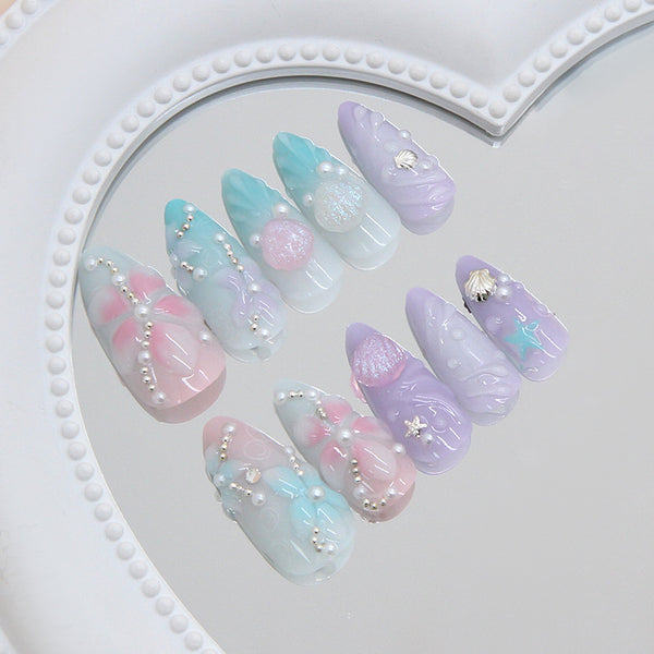 12 Sizes-24 PcsPress On Nails Z1154