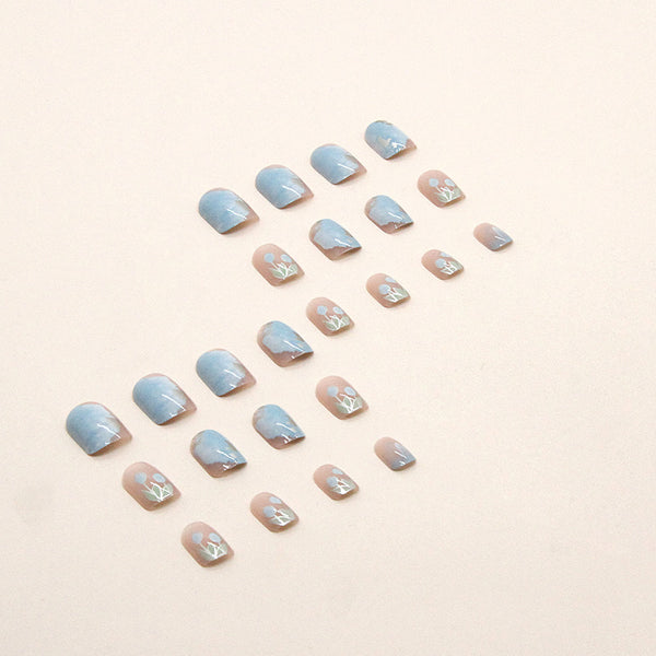 12 Sizes-24 Pcs Press On Nails R732